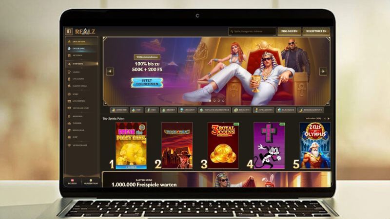 Realz auf einem Computerbildschirm