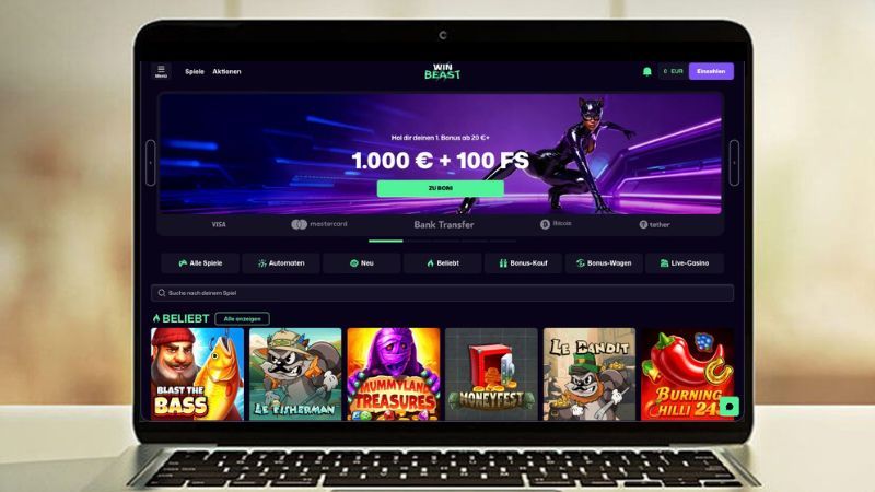 WinBeast auf einem Computerbildschirm