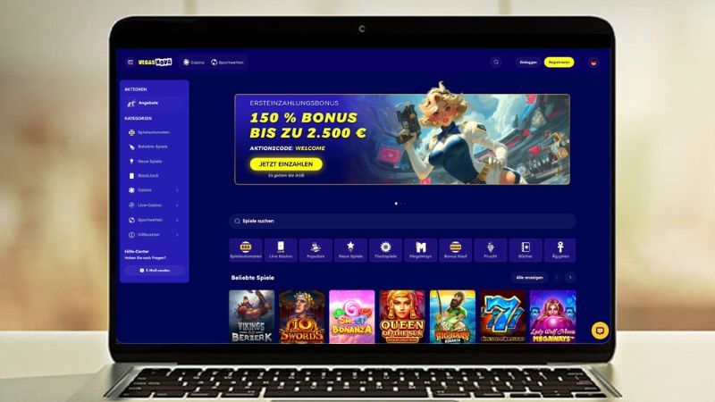 Vegas Nova auf einem Computerbildschirm