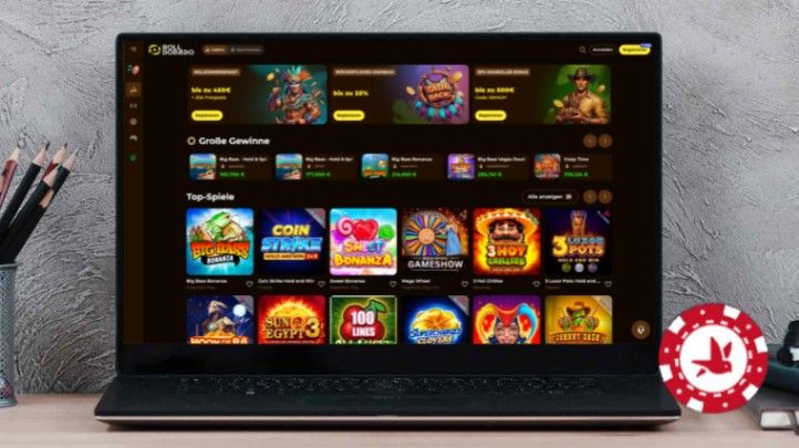 Rolldorado Casino auf einem Computerbildschirm