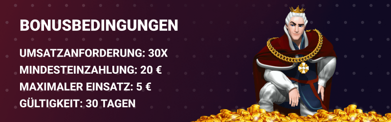 Bonusbedingungen im King Billy Casino