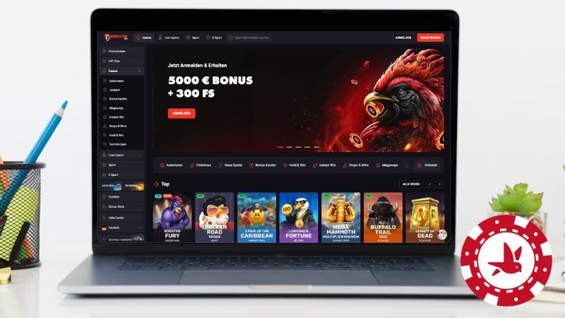 Vorschau des Hauptbildschirms von Rooster.bet Casino