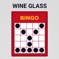 Online Bingo - wine glass