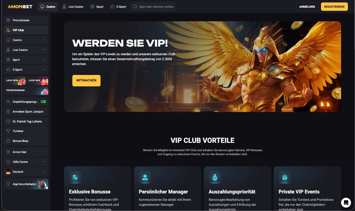 Amonbet Casino live spiele