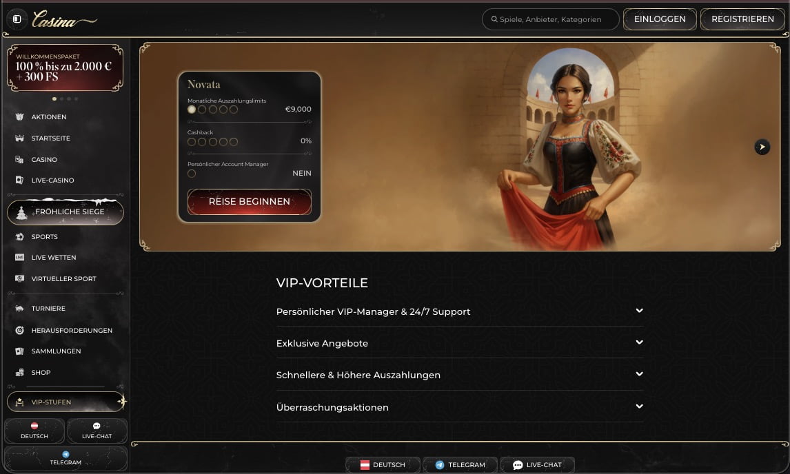 Casina Casino vip Seite