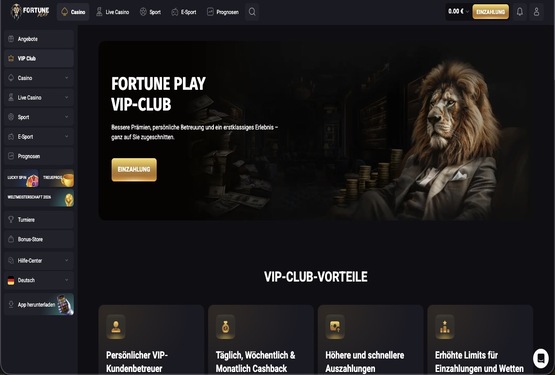 FortunePlay Casino vip Seite
