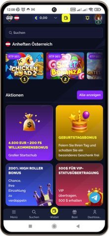 Das Goldbet auf Mobilgeräten