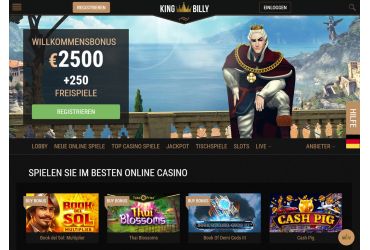 KingBilly casino – hauptseite