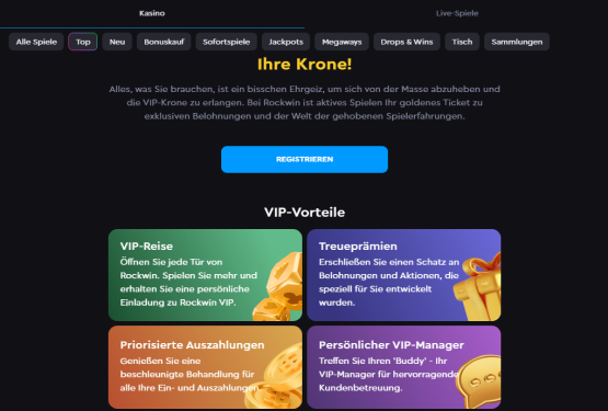 Rockwin Casino VIP-Programm