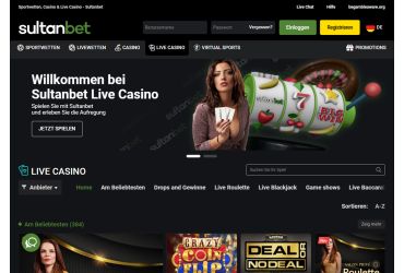 Sultanbet Casino Live Spiele