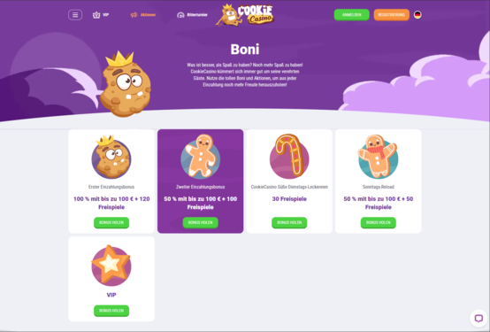 Cookie Bonusangebot