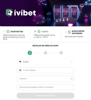 Ivibet-Registrierungsprozess