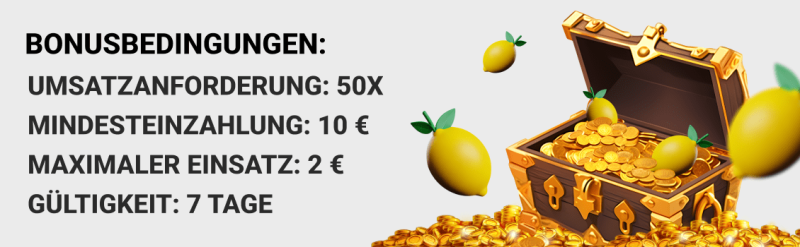 Bonusbedingungen im Lemon Casino