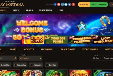 PlayFortuna Casino - Hauptseite
