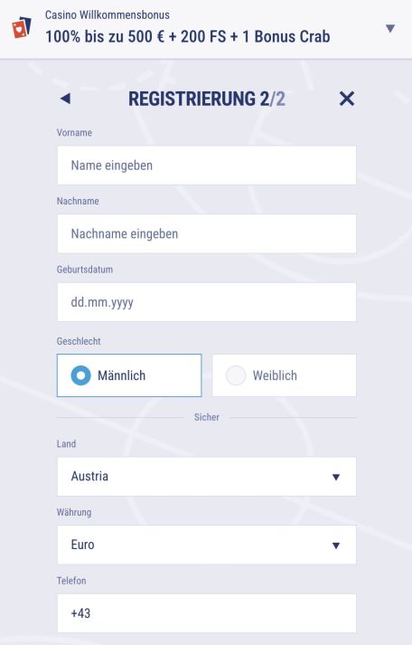 Geben Sie Ihren Namen bei TikiTaka ein