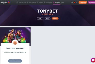 Tonybet Casino Aktionen