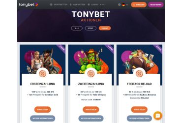 Tonybet casino – aktionen
