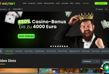 Weltbet Casino - Hauptseite