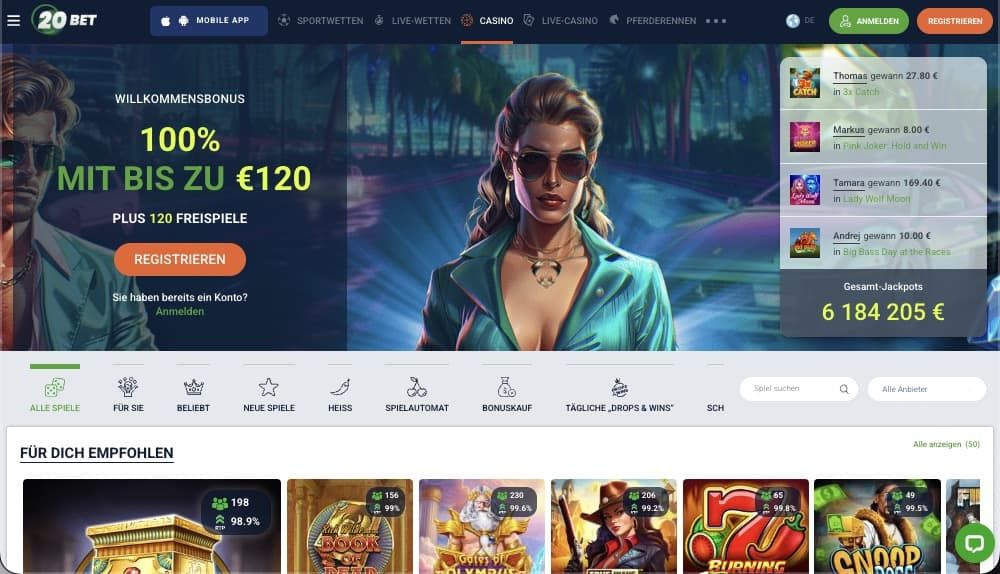 20Bet Casino Vorschau