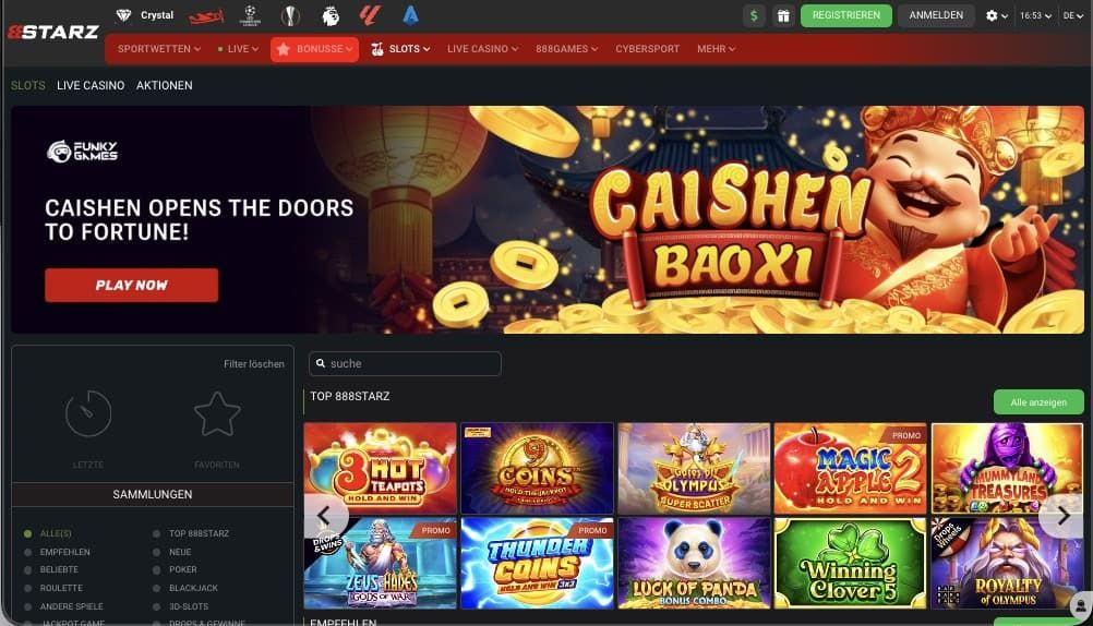 888starz Casino Vorschau