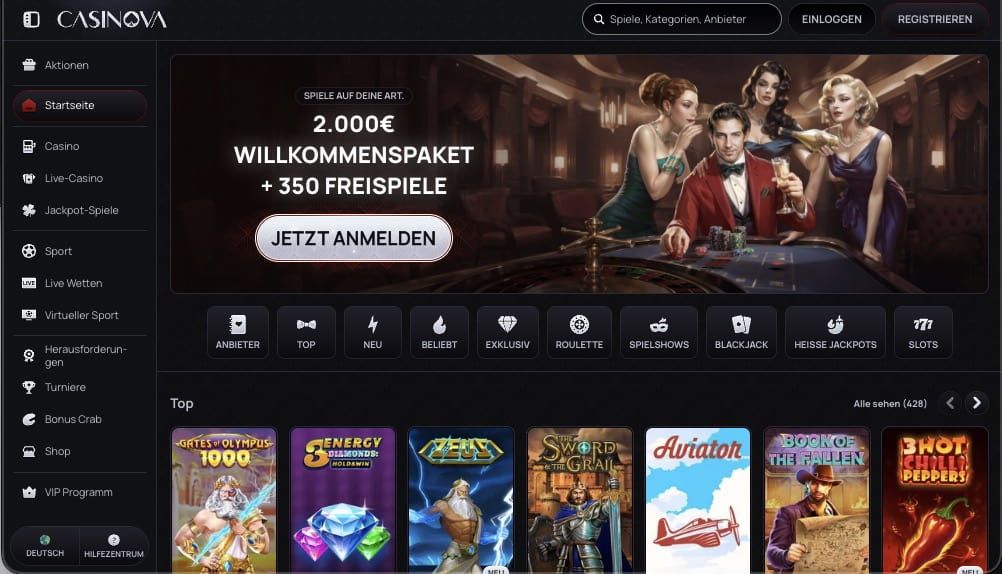 Casinova Casino Vorschau