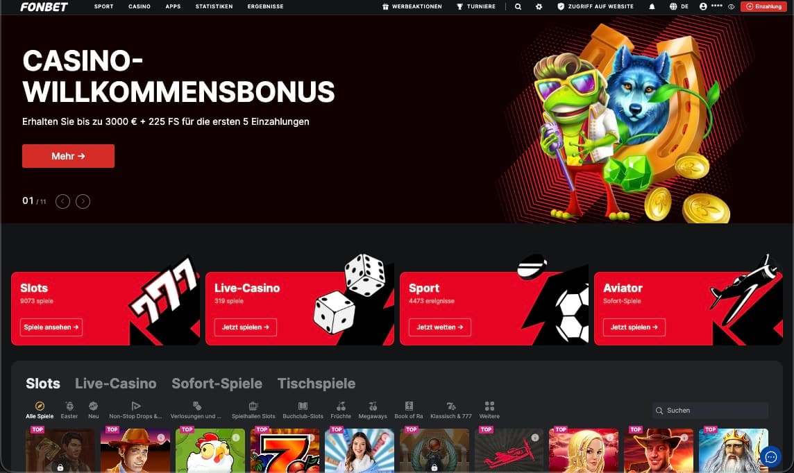 Fonbet Casino-Vorschau