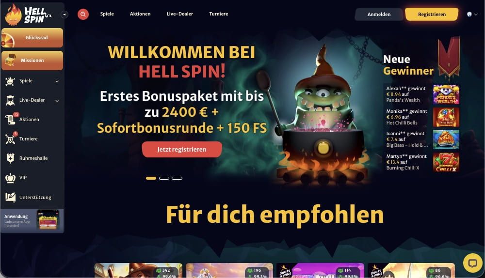 Hell Spin Casino Vorschau