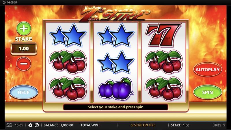7s on Fire slot
