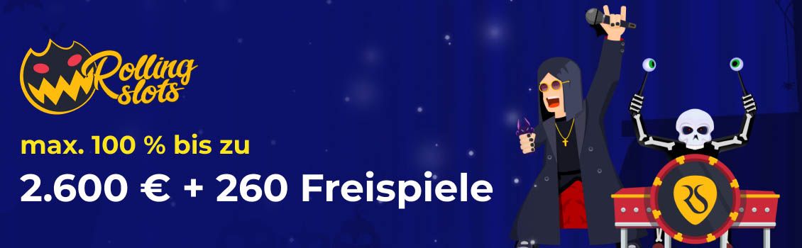 Rolling Slots Casino Willkommensbonus
