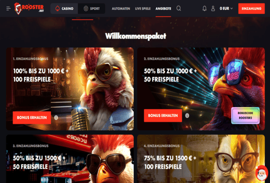 Rooster.bet Bonusangebot