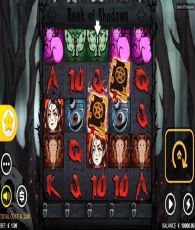 Jetzt kostenlos in Spielen Sie Book of Shadows als Demo von NoLimit City spielen