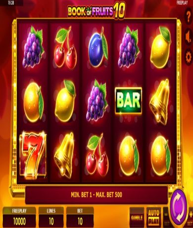 Jetzt kostenlos im Book of Fruits 10 Online Slot von Amatic spielen | Ecasinos.at