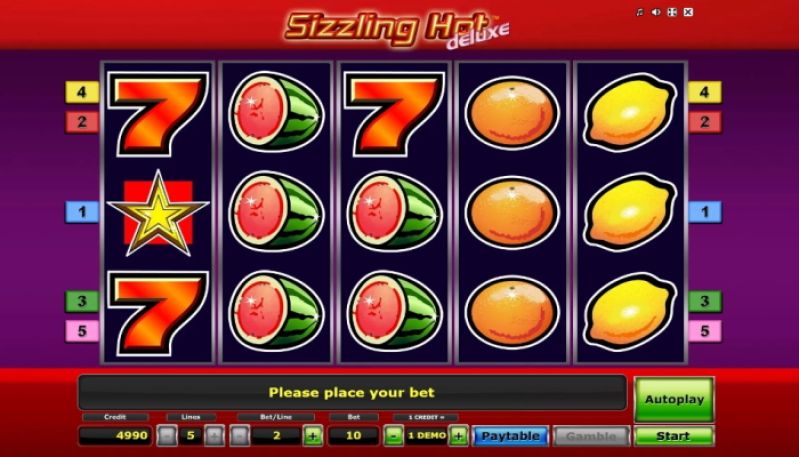 Sizzling Hot Deluxe Spielautomat
